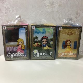 Qposket オーロラ姫 白雪姫 ベル セット(キャラクターグッズ)