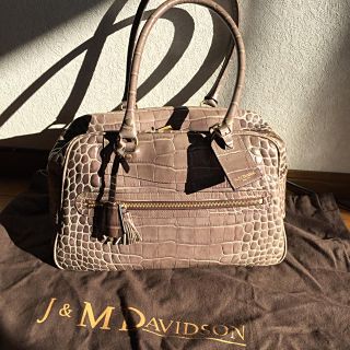 ★美品★J&M デヴィッドソ★Vivi ヴィヴィ ショルダーバッグ　グレージュ