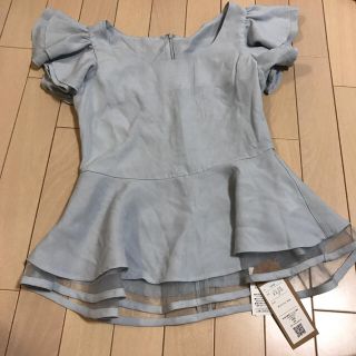 グレイル(GRL)の新品♡ ヘプラム トップス(カットソー(半袖/袖なし))