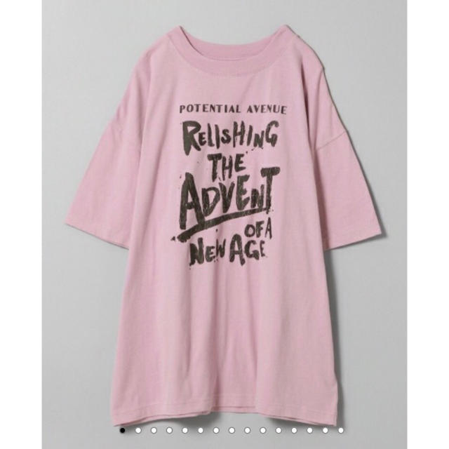 JEANASIS(ジーナシス)のUSED プリントTEE  pink* レディースのトップス(Tシャツ(半袖/袖なし))の商品写真