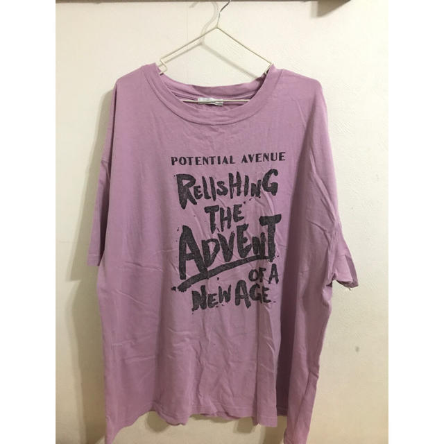 JEANASIS(ジーナシス)のUSED プリントTEE  pink* レディースのトップス(Tシャツ(半袖/袖なし))の商品写真