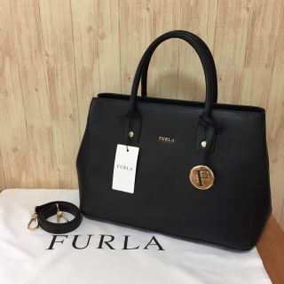 フルラ(Furla)の秋冬新作‼︎ 新品 フルラ リンダ ブラック A4 2way ハンドバッグ(ハンドバッグ)