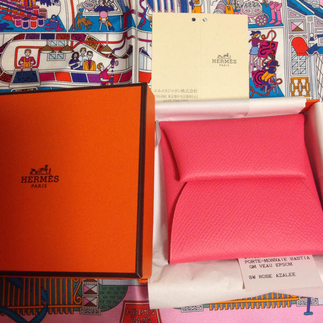 Hermes(エルメス)のかのりのママ様 専用 エルメス バスティア ローズアザレ レディースのファッション小物(コインケース)の商品写真