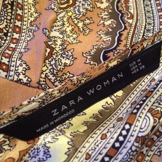 ザラ(ZARA)のZARA♡スカーフ柄ワンピース(ミニワンピース)