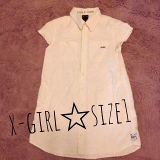 エックスガール(X-girl)のx-girl★シャツワンピ(ミニワンピース)