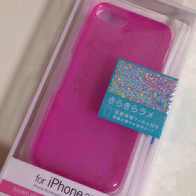 送料込 iPhone5c ラメ入ケース  スマホ/家電/カメラのスマホアクセサリー(モバイルケース/カバー)の商品写真