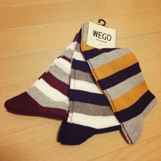 ウィゴー(WEGO)のマルチボーダーソックス(ソックス)