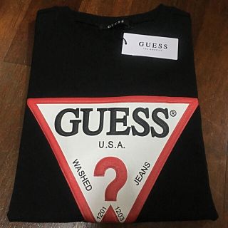 ゲス(GUESS)のguess tシャツ mサイズ 黒 新品 タグ付き(Tシャツ/カットソー(半袖/袖なし))