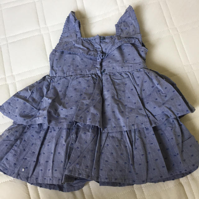 babyGAP(ベビーギャップ)のbabygap フリフリ ドット トップス キッズ/ベビー/マタニティのベビー服(~85cm)(タンクトップ/キャミソール)の商品写真