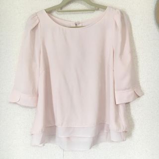 ジャスグリッティー(JUSGLITTY)の☆ジャスグリッティー シフォンプルオーバー ピンク★(シャツ/ブラウス(長袖/七分))