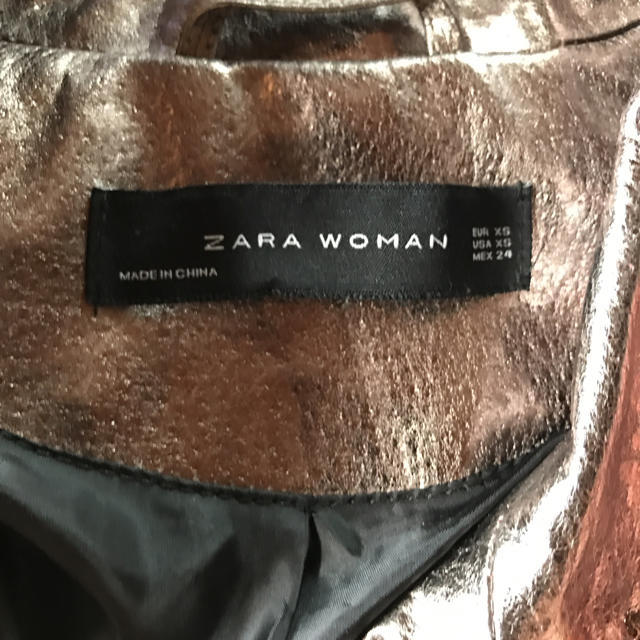 ZARA(ザラ)のZARA レザー ライダースジャケット レディースのジャケット/アウター(ライダースジャケット)の商品写真