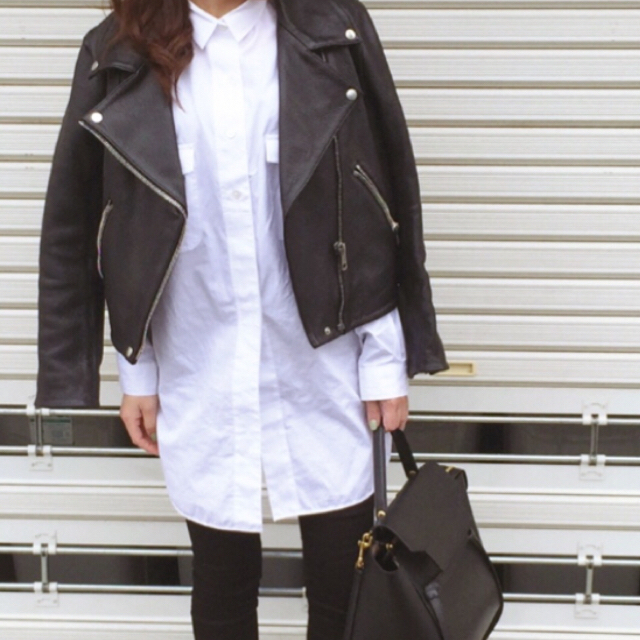 安価 ACNE 36 ライダース acne SPIT10/7 - ライダースジャケット