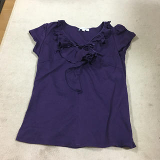 ナラカミーチェ(NARACAMICIE)のナラカミーチェ  紫色カットソーサイズ1(カットソー(半袖/袖なし))