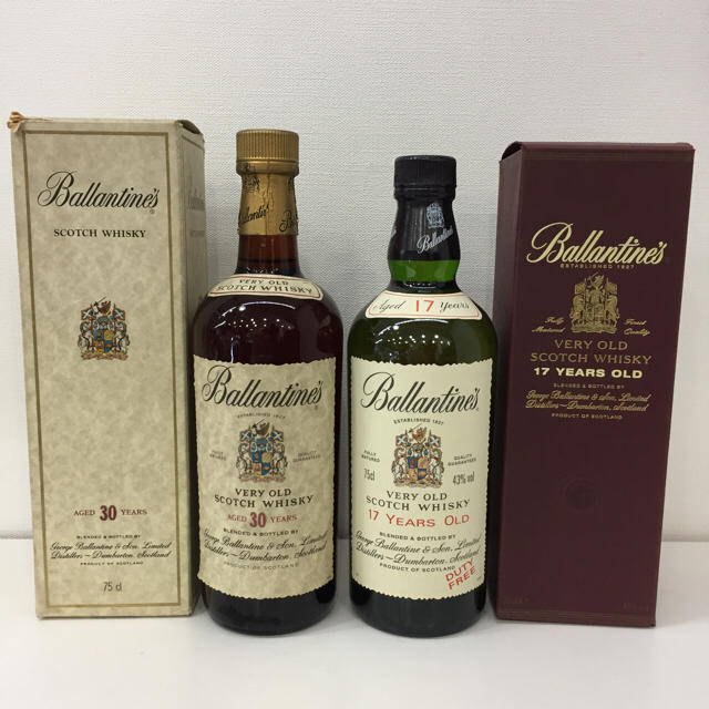 未開栓】Ballantines バランタイン 30年 17年 スコッチ 2本 - ウイスキー