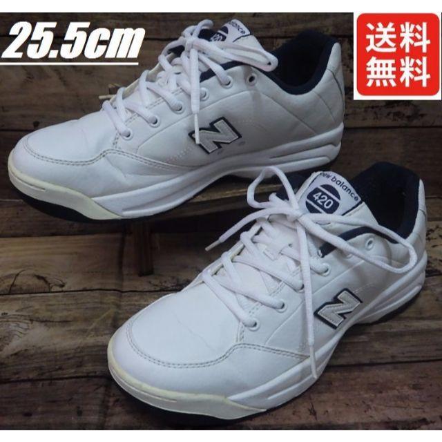 New Balance(ニューバランス)のμ☆様専用ニューバランス420テニスシューズ中古スニーカー25.5cm スポーツ/アウトドアのテニス(シューズ)の商品写真