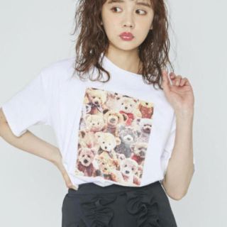 メリージェニー(merry jenny)のmerryjenny テディベアTシャツ(Tシャツ(半袖/袖なし))