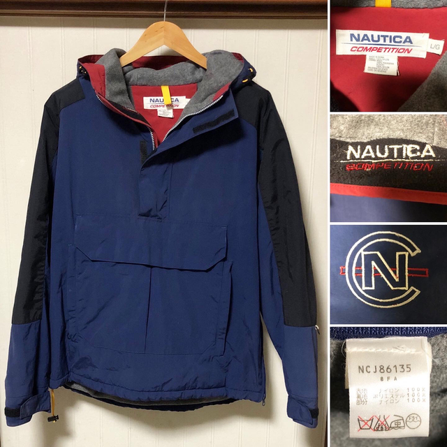 NAUTICA ノーティカ　90s マウンテンパーカー　セーリング　刺繍ロゴ