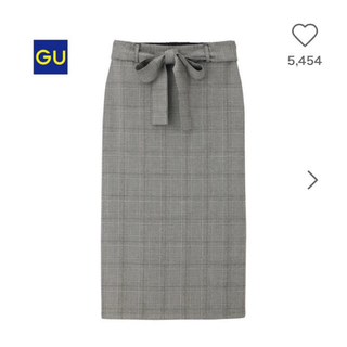 ジーユー(GU)のGU チェックタイトスカート(ひざ丈スカート)