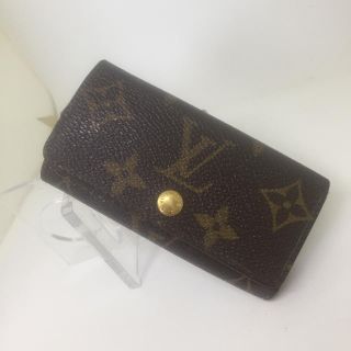 ルイヴィトン(LOUIS VUITTON)のLouis Vuitton ４連キーケース★　モノグラム　茶色(キーケース)