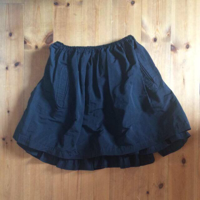【2021春夏新色】 UNITED ARROWS - カオン/グログランフレア黒スカート ミニスカート