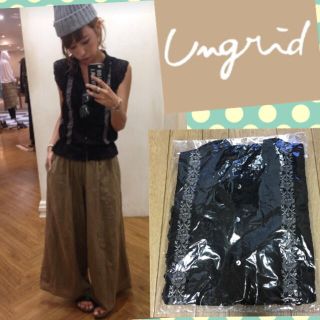 アングリッド(Ungrid)のレース刺繍タンク ungrid todayful マウジー スライ ロデオ ザラ(シャツ/ブラウス(半袖/袖なし))