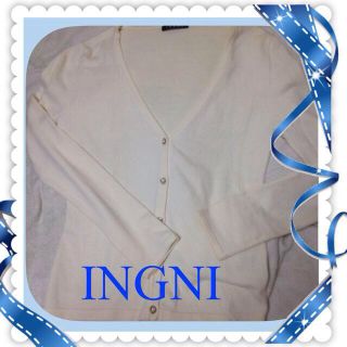 イング(INGNI)のINGNI♡ホワイトカーディガン♡(カーディガン)