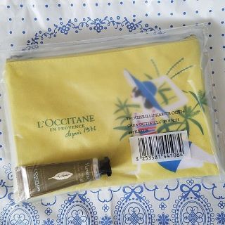 ロクシタン(L'OCCITANE)の【限定品】ロクシタン◇ノベルティ ポーチ&ハンドクリーム(ハンドクリーム)