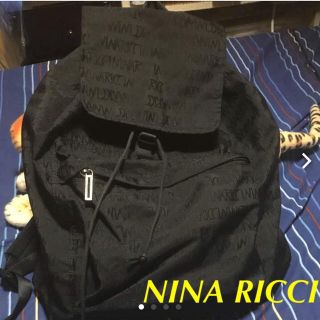 ニナリッチ(NINA RICCI)のNina ricci リュックサック 黒 未使用(リュック/バックパック)