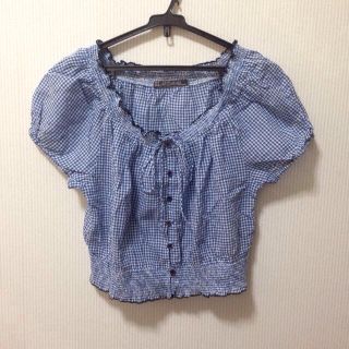 ザラ(ZARA)のギンガムチェックシャツ(シャツ/ブラウス(半袖/袖なし))