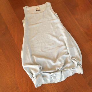 フォクシー デイジーリン トラベルパフ サックスブルー 38 評価が高い FOXEY☆DAISY LYNトラベルパフ ワンピース ブラック ひざ丈ワンピース