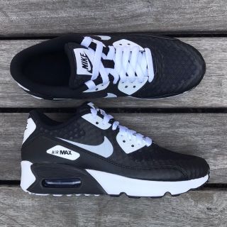 ナイキ(NIKE)の国内タグつき air max 90 gs ブラック ホワイト(スニーカー)