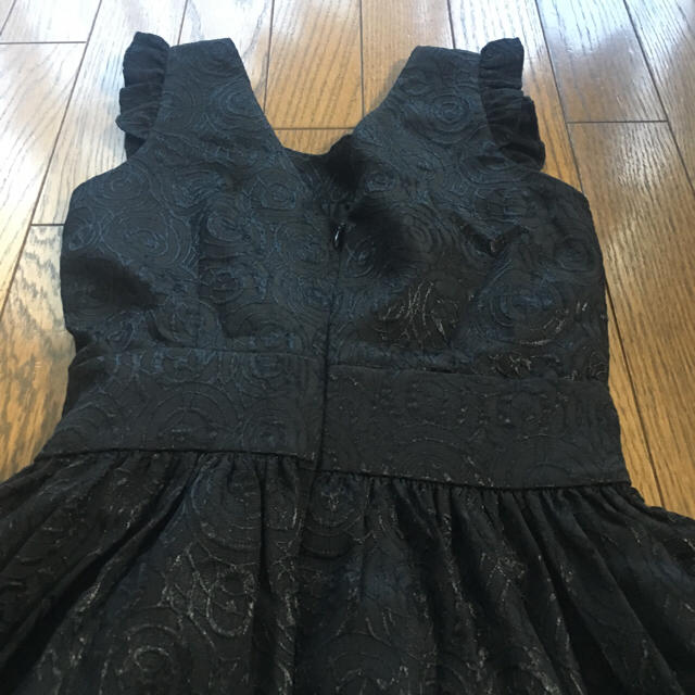 黒のバルーンワンピース レディースのフォーマル/ドレス(ミニドレス)の商品写真
