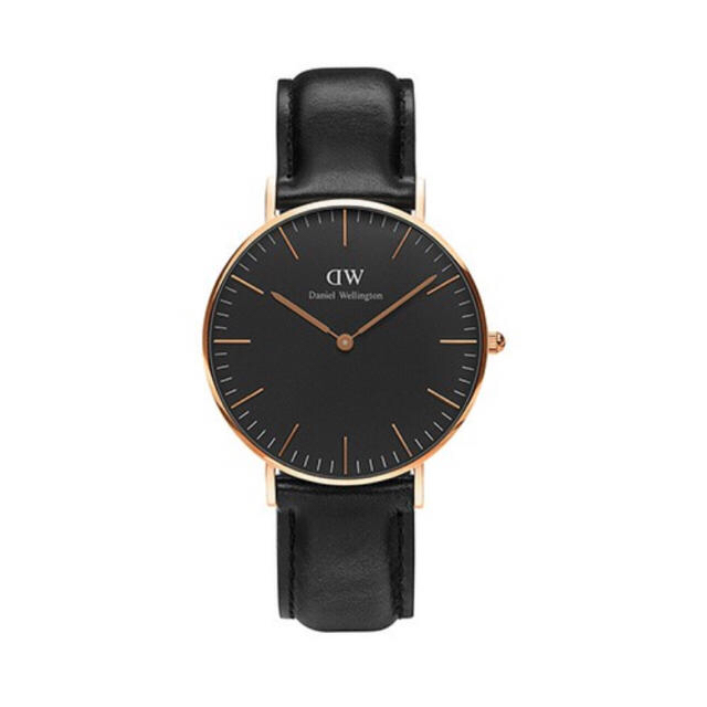 Daniel Wellington(ダニエルウェリントン)のa_a様専用 Daniel Wellington ブラック×ゴールド 36mm レディースのファッション小物(腕時計)の商品写真