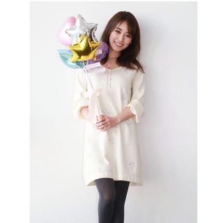 WILLSELECTION - ウィルセレクション 美人百花コラボ 刺繍ニットワンピ