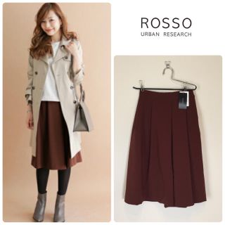 アーバンリサーチロッソ(URBAN RESEARCH ROSSO)の【新品】rosso タックスカーチョ 36(クロップドパンツ)