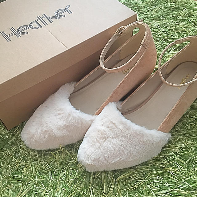 heather(ヘザー)の☆Heather ファーパンプス サンダル レディースの靴/シューズ(サンダル)の商品写真