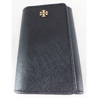 トリーバーチ(Tory Burch)のTORY BURCHトリーバーチ★レザーキーケース★6連★ブラック★美品(キーケース)