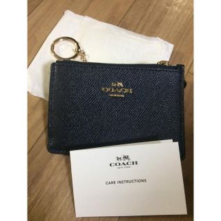 COACH - ミニ スキニー ID ケース クロスグレインレザーの通販 by y