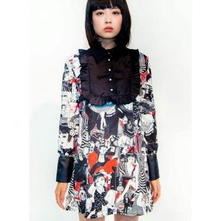 meewee dinkee 少女椿 コラージュTシャツ