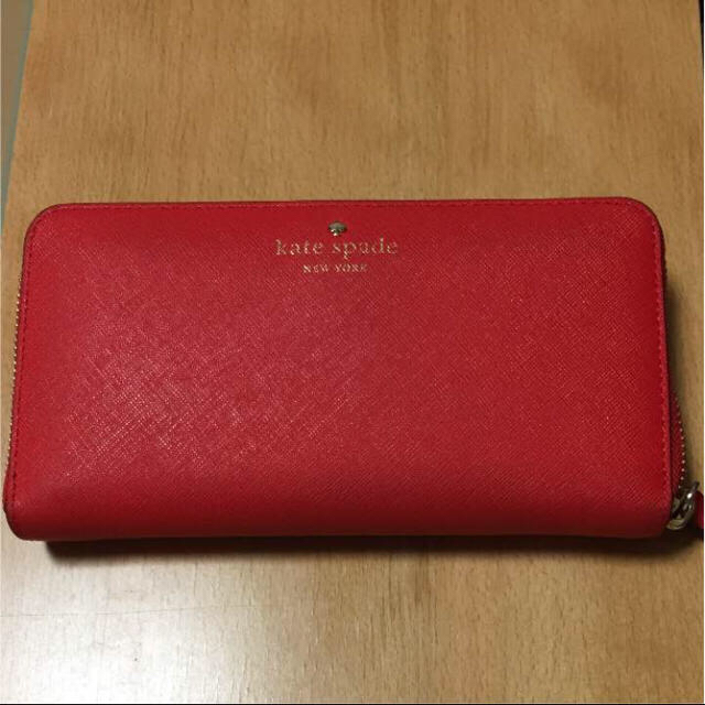 kate spade NEW YORK 長財布 赤