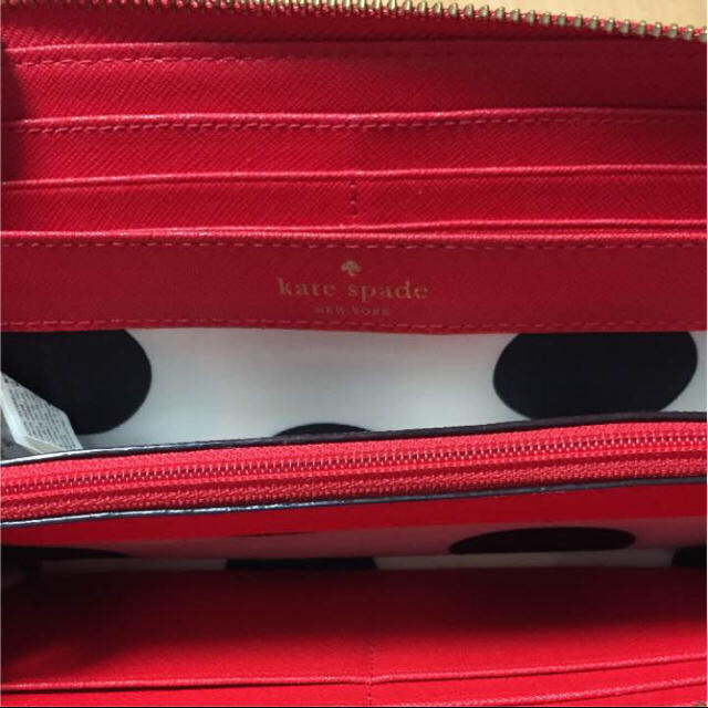 専用 kate spade 本革 長財布 新品 赤 レッド ブラウン財布