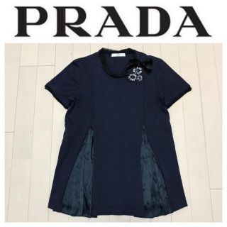 プラダ(PRADA)のbukoro様専用 本物 プラダ ビジュー付き 半袖 カットソー トップス(カットソー(半袖/袖なし))