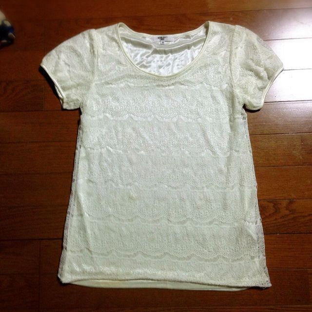 NATURAL BEAUTY BASIC(ナチュラルビューティーベーシック)のレースTシャツ レディースのトップス(Tシャツ(半袖/袖なし))の商品写真