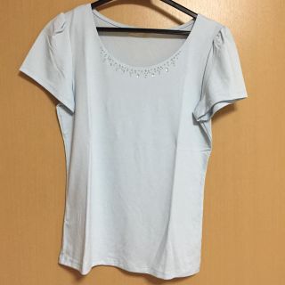 エニィスィス(anySiS)のanySiS♡ビジュー付きカットソー⭐️新品(カットソー(半袖/袖なし))