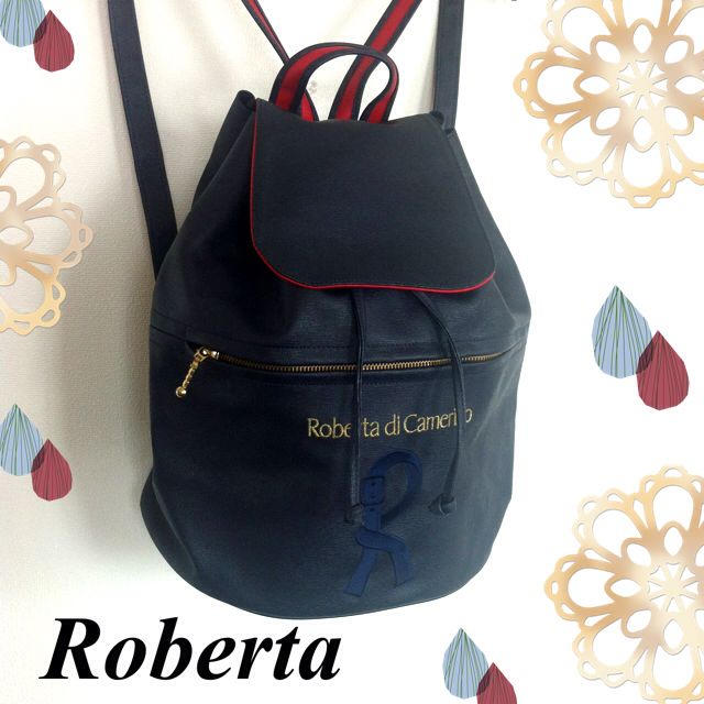 美品　ロベルタ リュック 黒　ブラック　ROBERTA DI CAMERINO