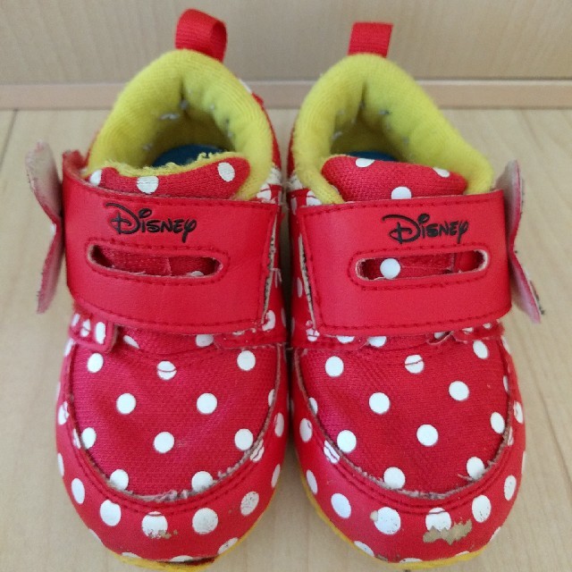 Disney(ディズニー)のBaby　シューズ　ミニーマウス 13cm キッズ/ベビー/マタニティのベビー靴/シューズ(~14cm)(スニーカー)の商品写真