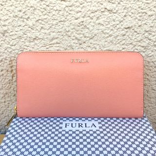 フルラ(Furla)の新品フルラ未使用バビロン正規品ラウンドファスナー長財布ピーチピンク(長財布)