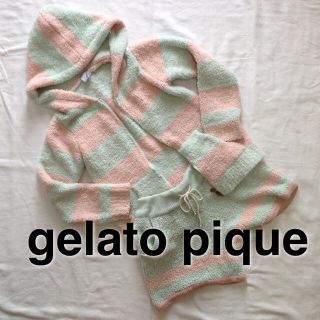 ジェラートピケ(gelato pique)のピケ★モコモコパーカー上下セット(ルームウェア)