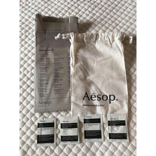 Aesop - Aesop 巾着(小)&サンプル(4つ)&紙袋の通販 by ヒヨナ's shop