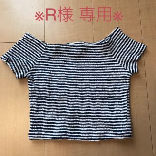 エイチアンドエム(H&M)の※R様 専用※ H&M ボーダー クロップドトップス(Tシャツ(半袖/袖なし))